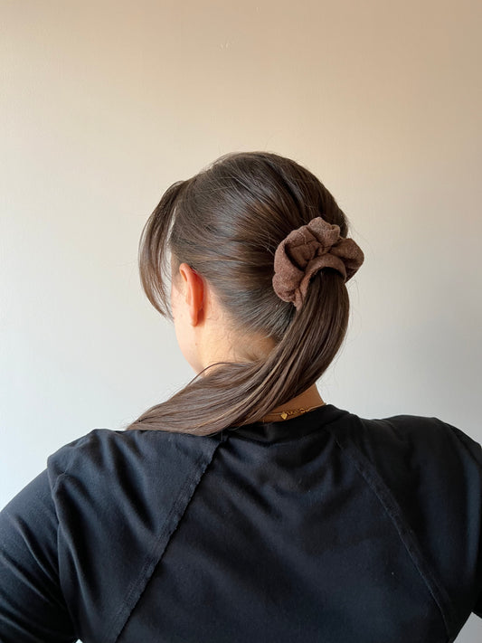 'Terry' Scrunchie - Cocoa